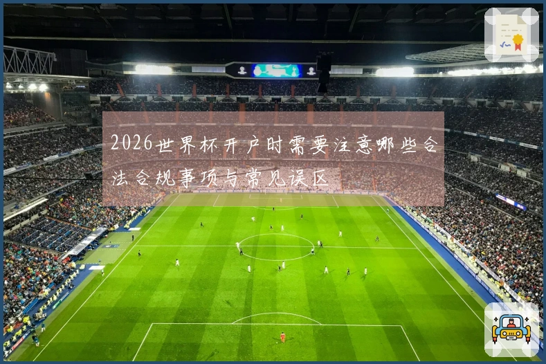 2026世界杯开户时需要注意哪些合法合规事项与常见误区